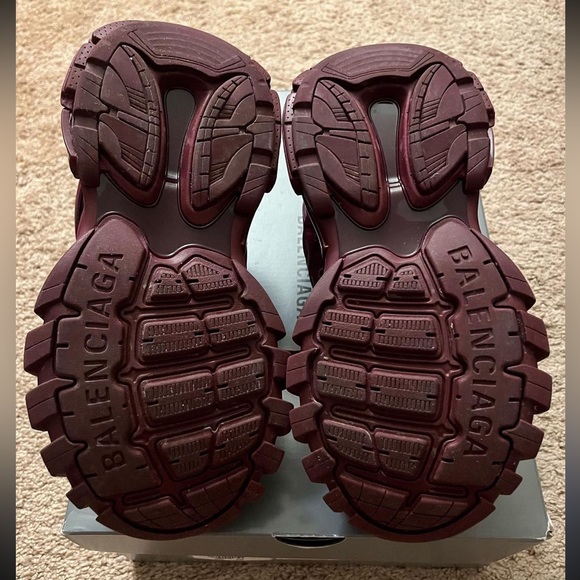 Balenciaga Track 2 Maroon Sneakers - Picture 6 of 6